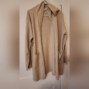 Autograph Cashmere Beige Hooded Cardigan